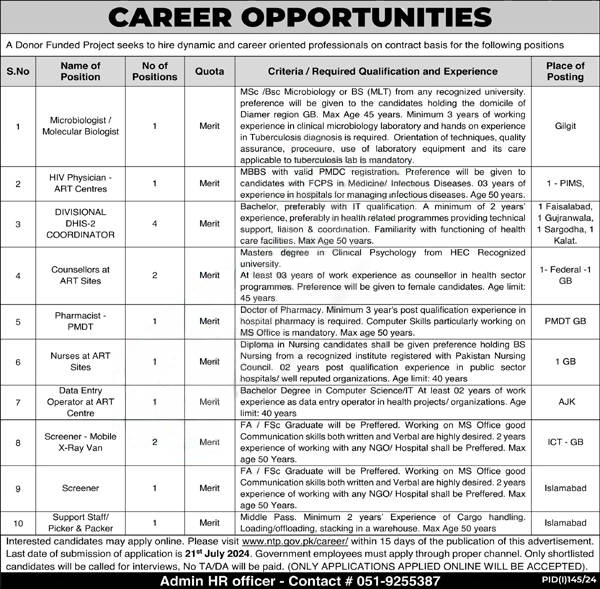 National TB Control Program New Jobs 2024 (2)