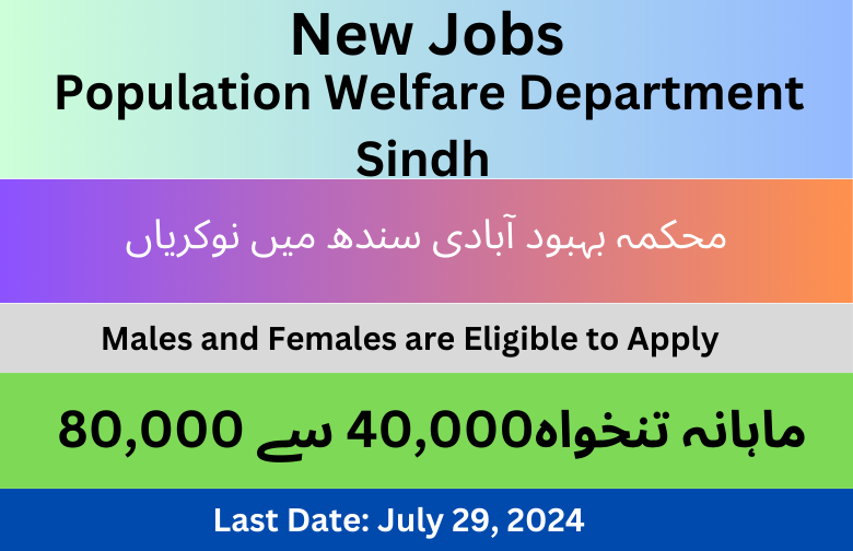 Population Welfare Department Sindh New Latest Jobs 2024 (2)